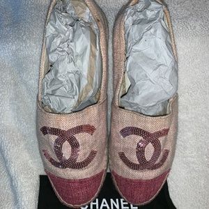 Pink Sequins Espadrilles 39